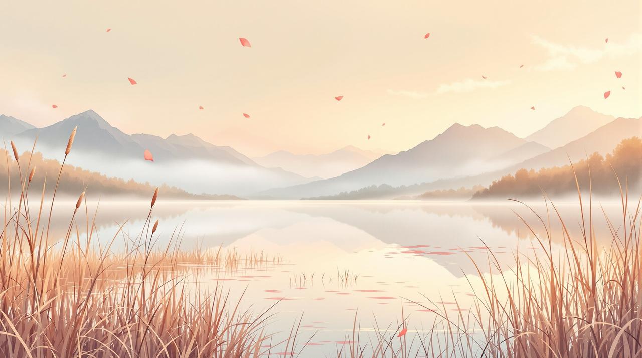 吃瓜短剧ai - 纸船在落日河面上漂流的治愈场景